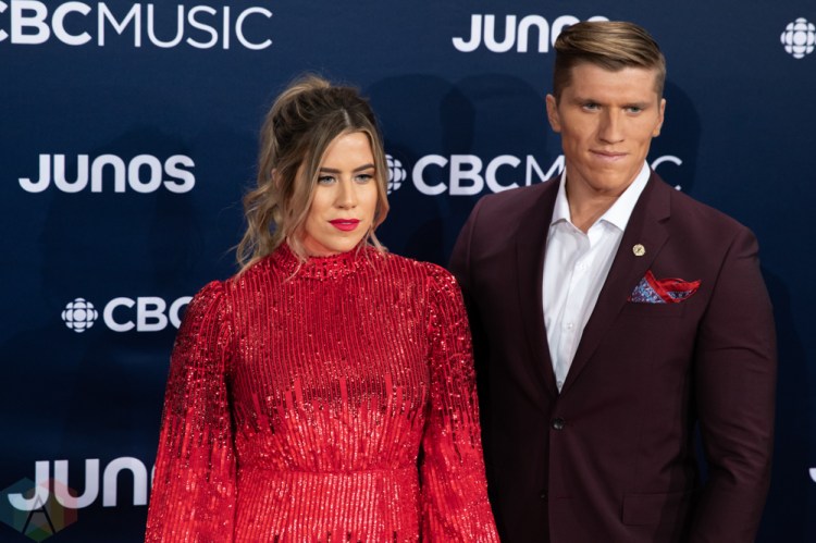 LONDON, ON - MARCH 17: The Reklaws attend the 2019 Juno Awards red carpet at Budweiser Gardens in London, Ontario on March 17, 2019. (Photo: Brendan Albert/Aesthetic Magazine)