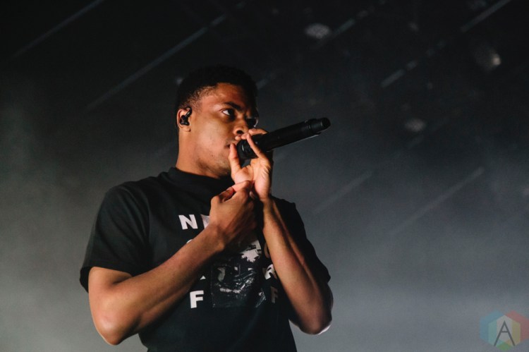 TORONTO, ON - MARCH 05: Vince Staples performs at Rebel in Toronto on March 05, 2019. (Photo: Stephan Ordonez/Aesthetic Magazine)