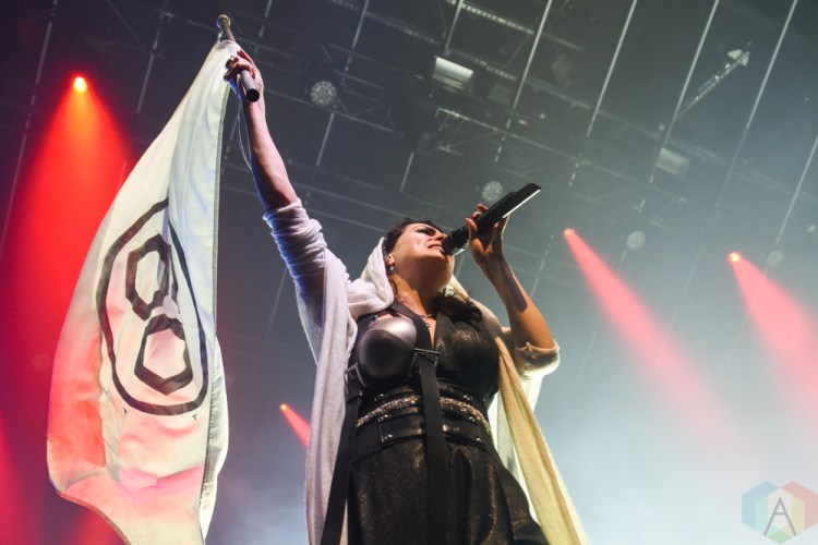 TORONTO, ON - MARCH 06: Within Temptation performs at Rebel in Toronto on March 06, 2019. (Photo: Jaime Espinoza/Aesthetic Magazine)